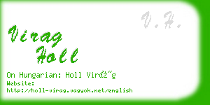 virag holl business card